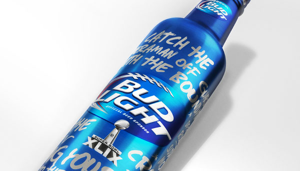 BudLight Superbowl XLIX限量版啤酒包装设计欣赏
