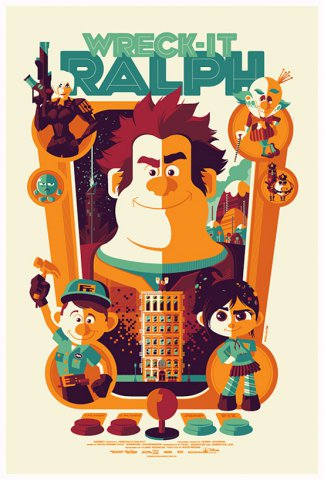 Tom Whalen复古插画海报