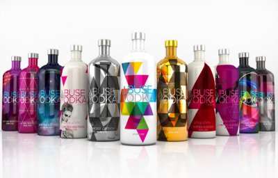 多彩时尚靓丽的ABUSE VODKA伏特加包装设计