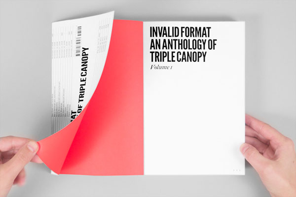 简洁An Anthology of Triple Canopy书籍版式设计欣赏