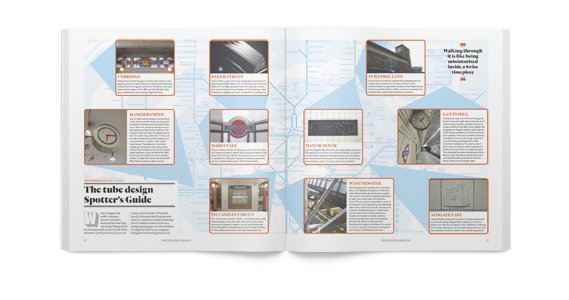 CR三月刊：伦敦地铁150年纪念书籍排版设计