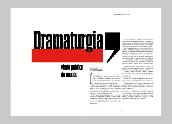 Drama杂志版式设计作品欣赏