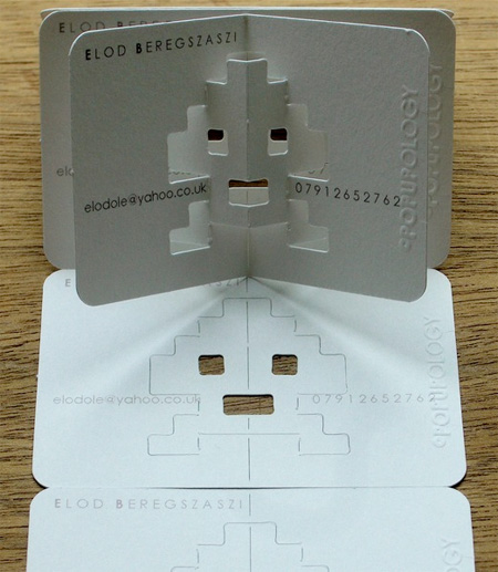 英国设计师Elod Beregszaszi设计的3D名片欣赏