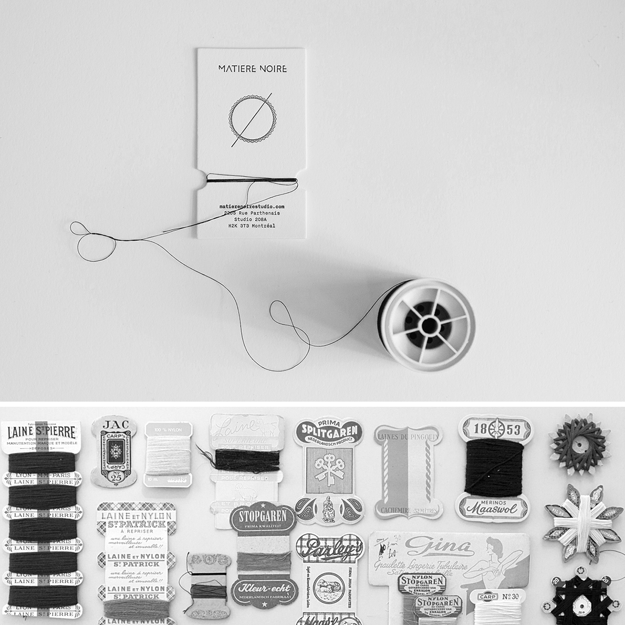 国外服装工作室创意名片设计作品