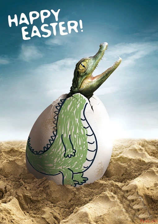 动物园创意广告欣赏-“复活节快乐”