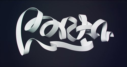 30张超Cool的3D文字设计作品欣赏