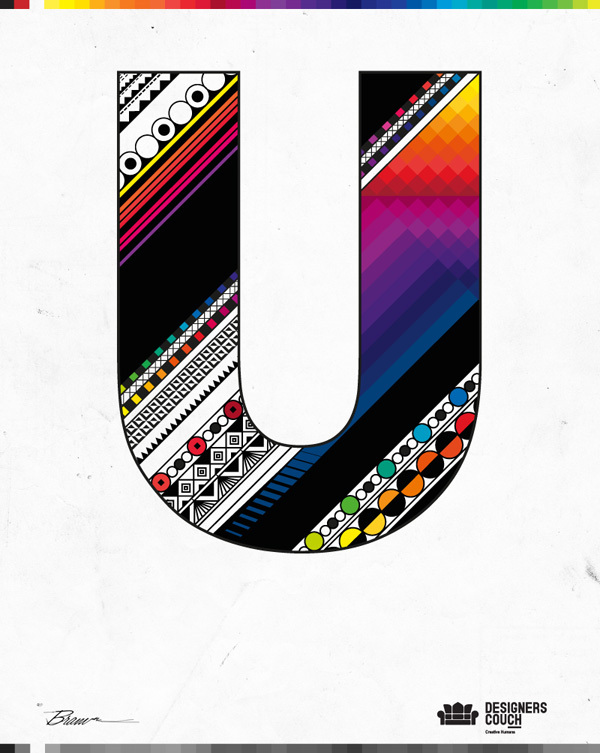 Creative Humans几何艺术字体设计