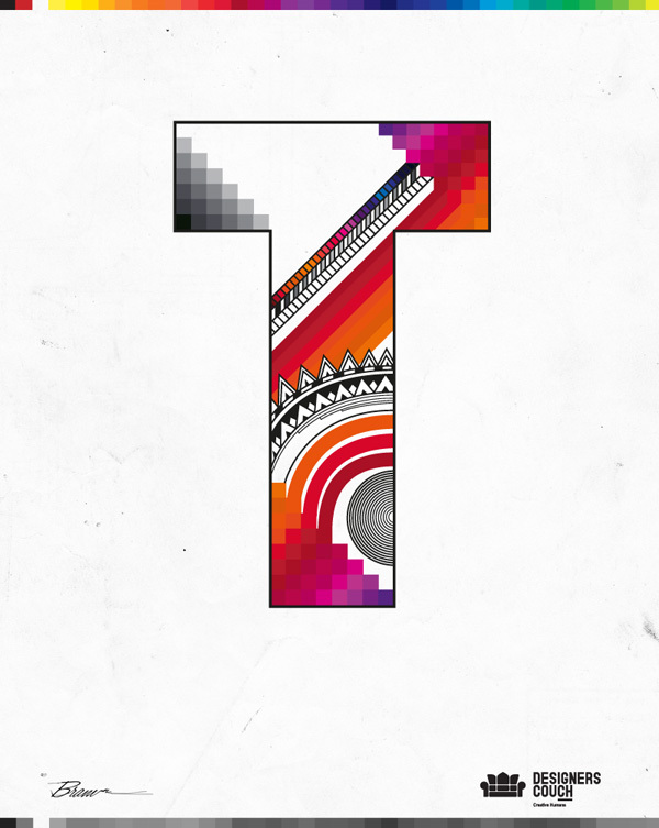 Creative Humans几何艺术字体设计