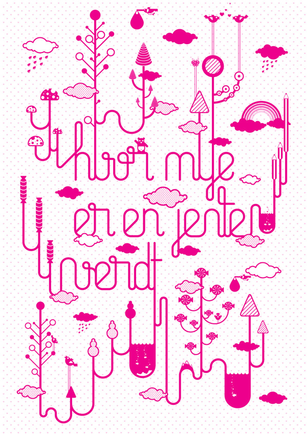 字体版式设计：THE KITCHEN OF TYPOGRAPHY