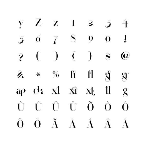 以色列Moshik Nadav印刷字体设计