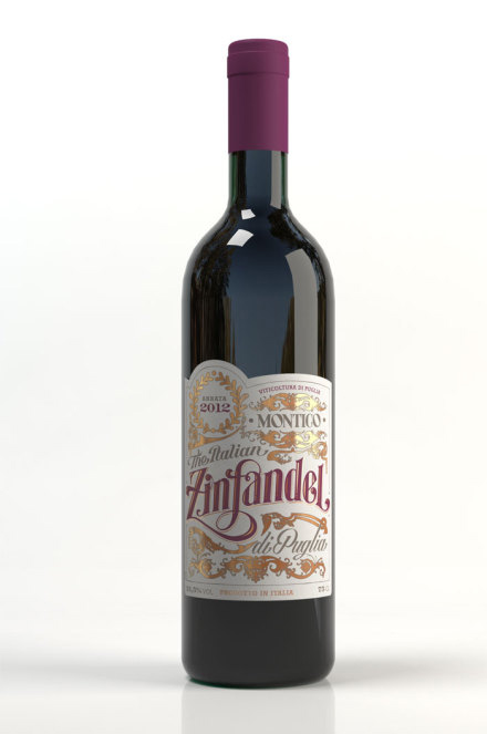 zjnfandel红酒包装字体设计