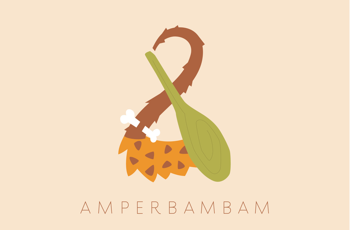 The Amperclan有趣的插画字体设计