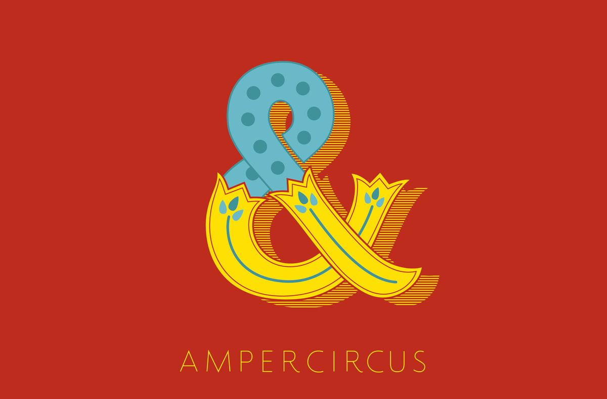 The Amperclan有趣的插画字体设计