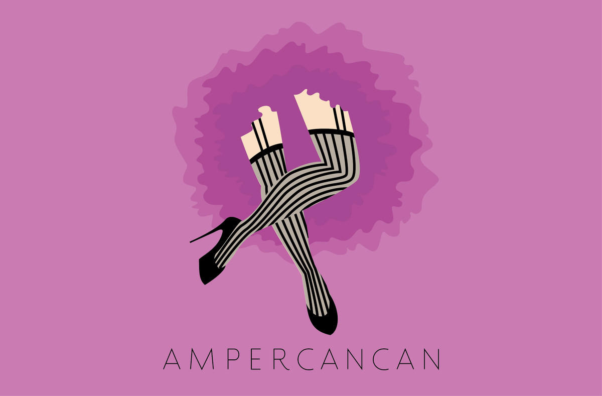 The Amperclan有趣的插画字体设计