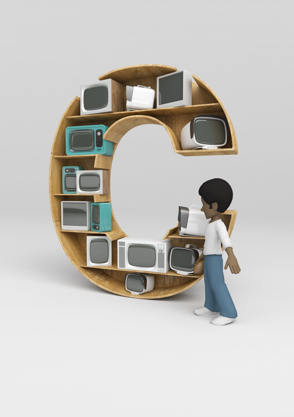创意3D 字体设计赏析 KOG设计