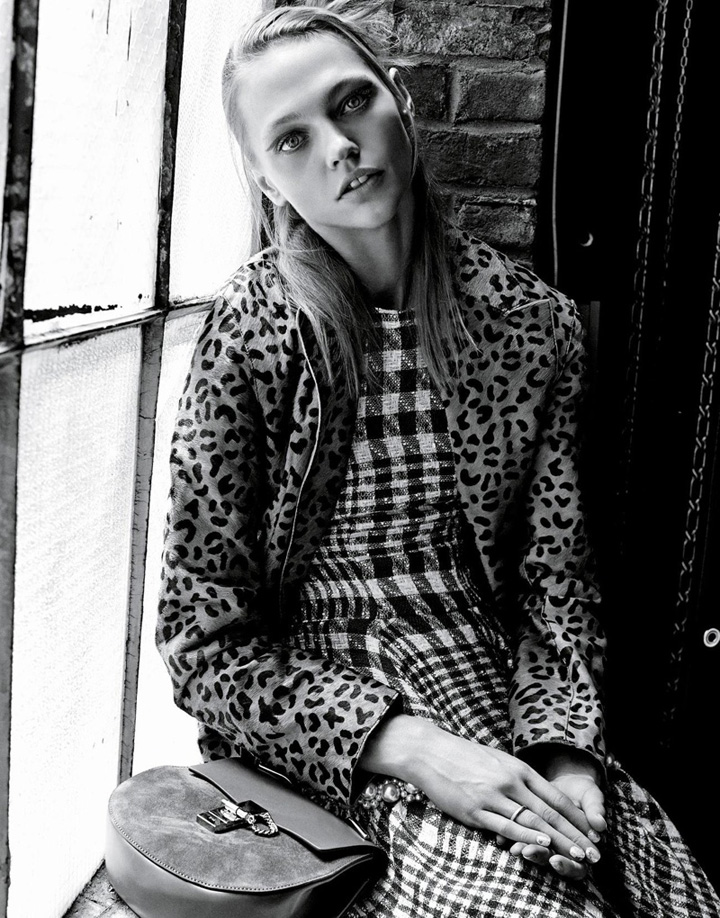 超模Sasha Pivovarova Stylist杂志时尚大片