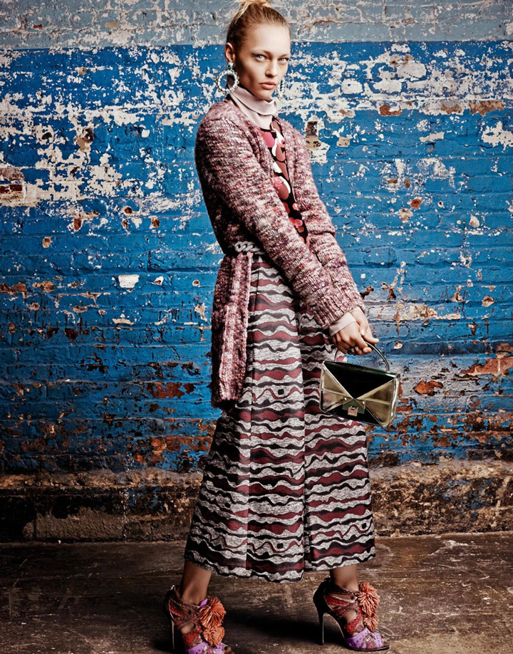 超模Sasha Pivovarova Stylist杂志时尚大片