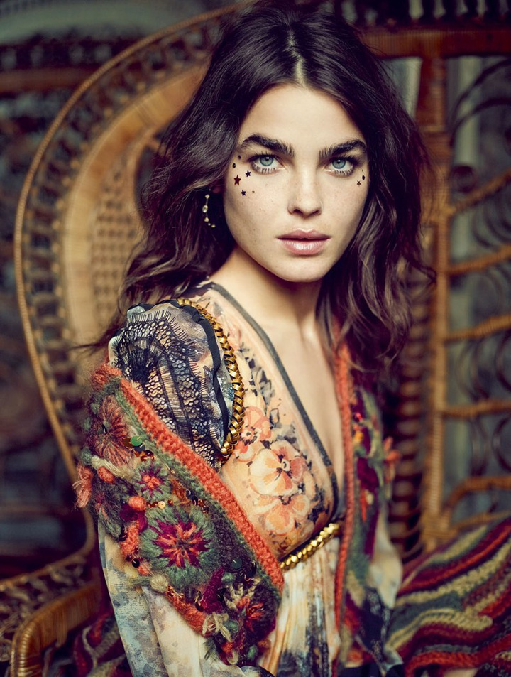 超模Bambi Northwood-Blyth 《Elle》杂志波米风尚大片