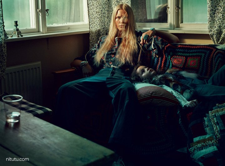超模Camilla Christensen《Elle》杂志时尚摄影大片