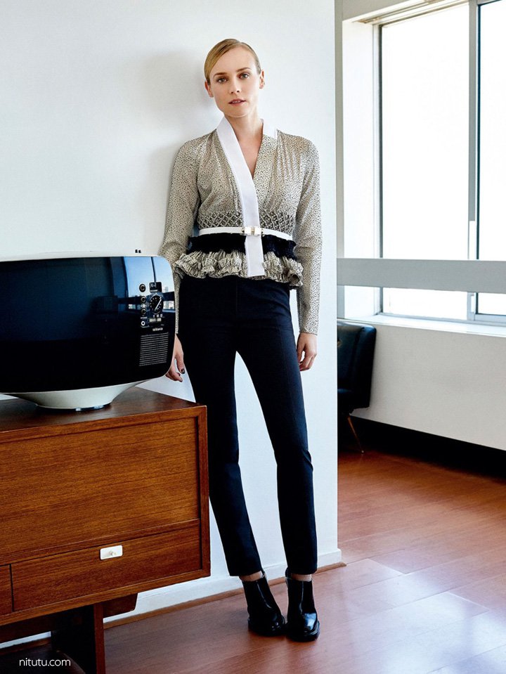 Diane Kruger（黛安·克鲁格）演绎《Marie Claire》时尚杂志大片