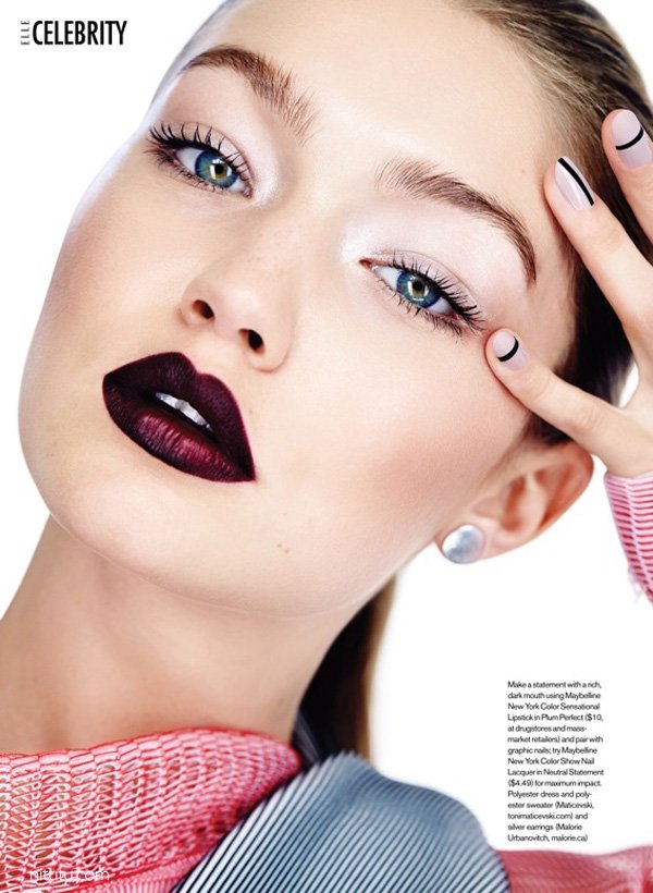 超模Gigi Hadid 《Elle》杂志时尚大片
