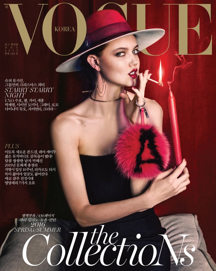 超模Lindsey Wixson演绎《Vogue》杂志时尚摄影大片