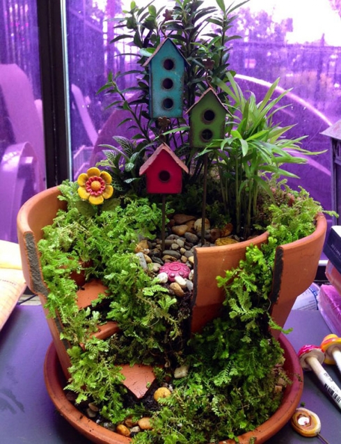 环艺高手破花盆DIY美丽精灵花园Fairy Garden