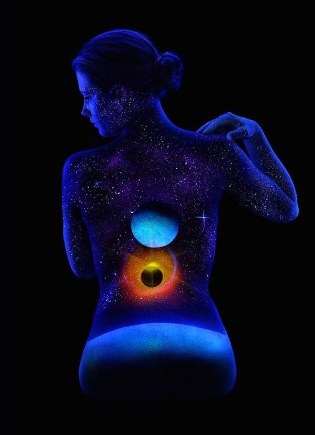 摄影师John Poppleton 荧光人体彩绘摄影