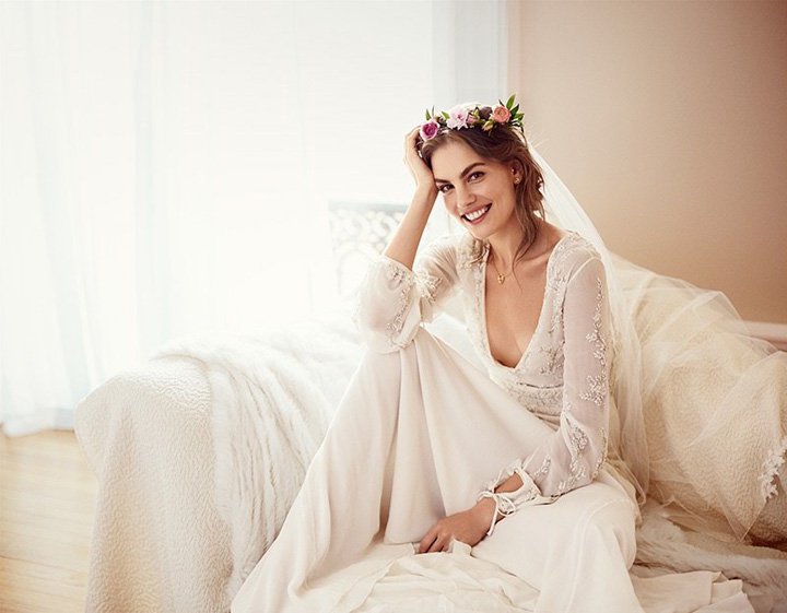 Svetlana Lazareva 演绎《Brides》杂志婚纱礼服大片