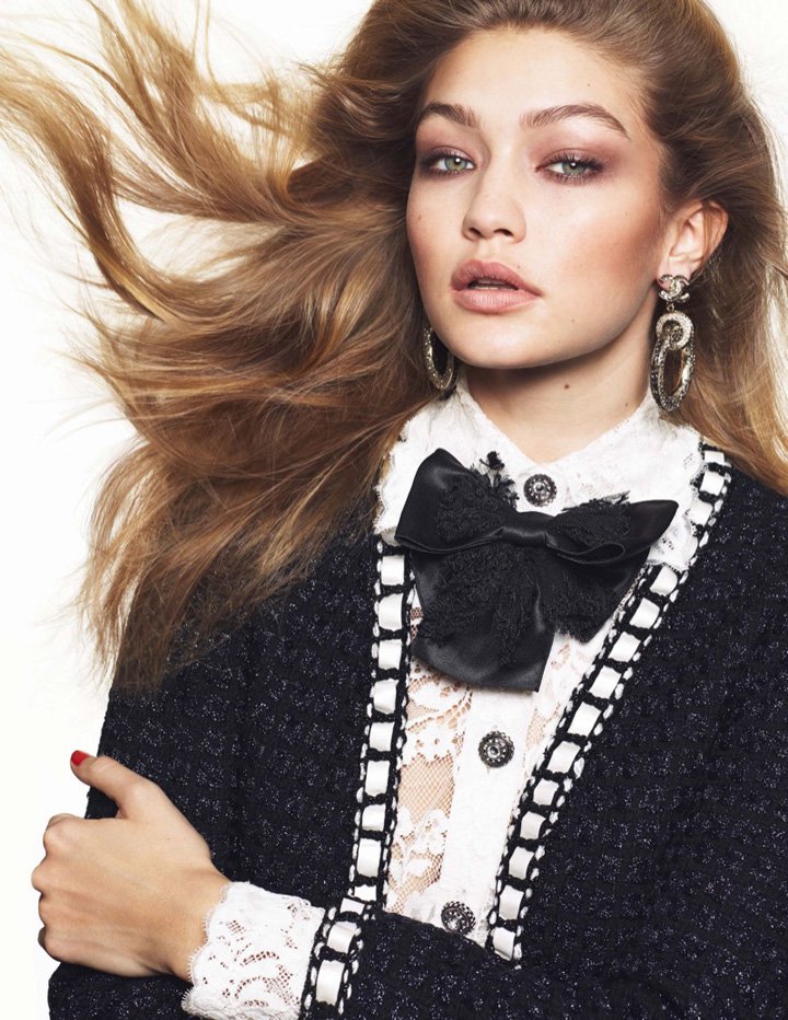 超模Gigi Hadid 演绎 Vogue时尚杂志法国版