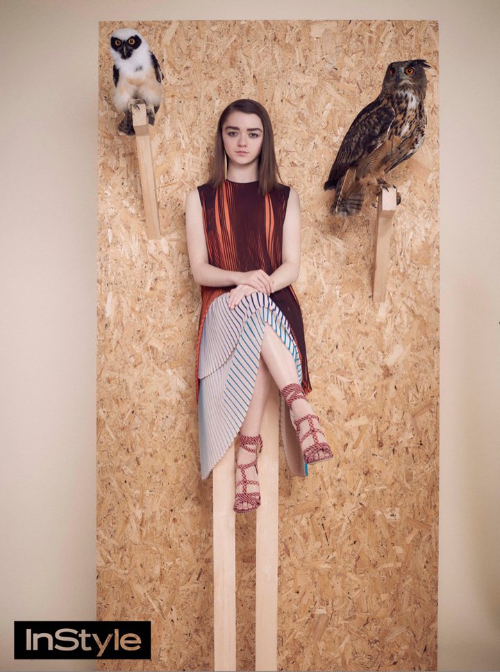 Maisie Williams演绎《InStyle》时尚杂志英国版
