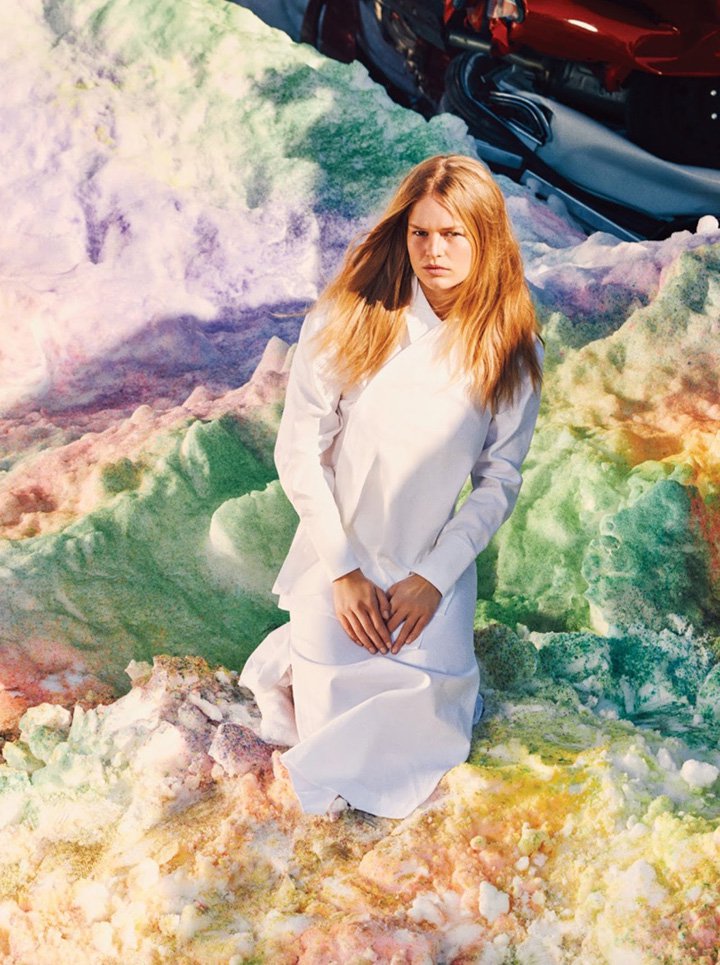 超模Anna Ewers 演绎《W》时尚杂志时尚大片