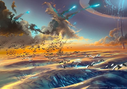 Alexander Rommel奇幻自然风景插画