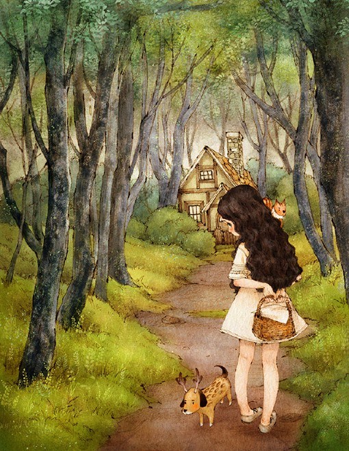 Aeppol童话风格的唯美插画设计