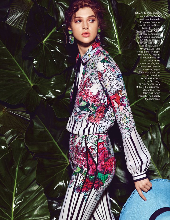 名模Anais Pouliot 演绎《Vogue》杂志墨西哥版