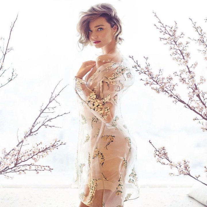 超模Miranda Kerr演绎《红秀GRAZIA》时尚杂志大片