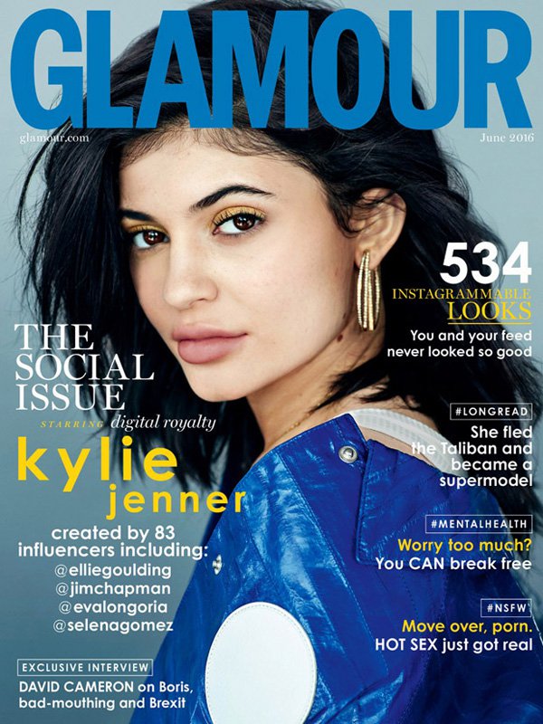 超模Kylie Jenner演绎《Glamour》时尚杂志大片