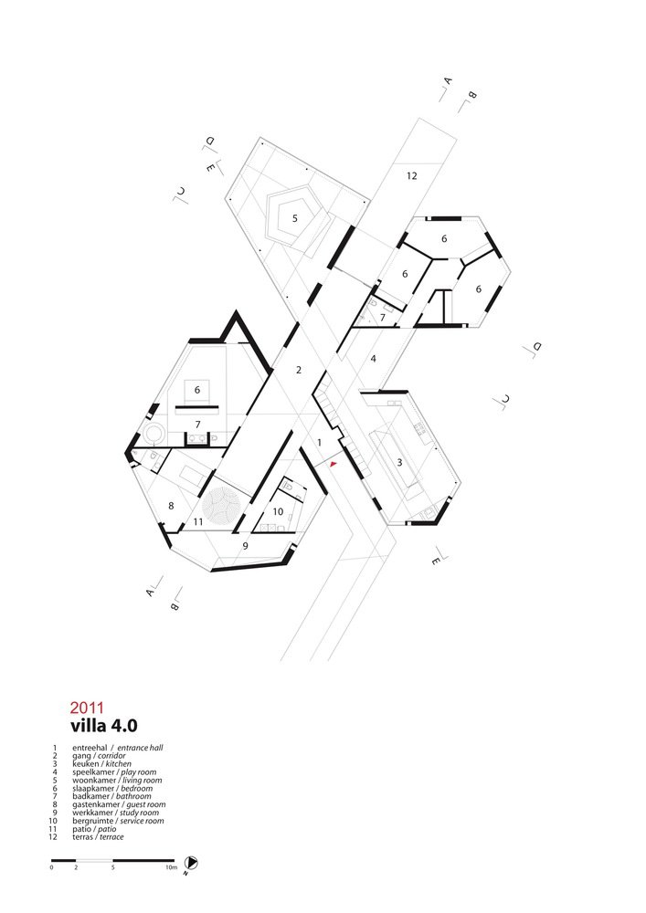 建筑师Mecanoo 荷兰林间一座被改造四次的别墅 Villa 4.0