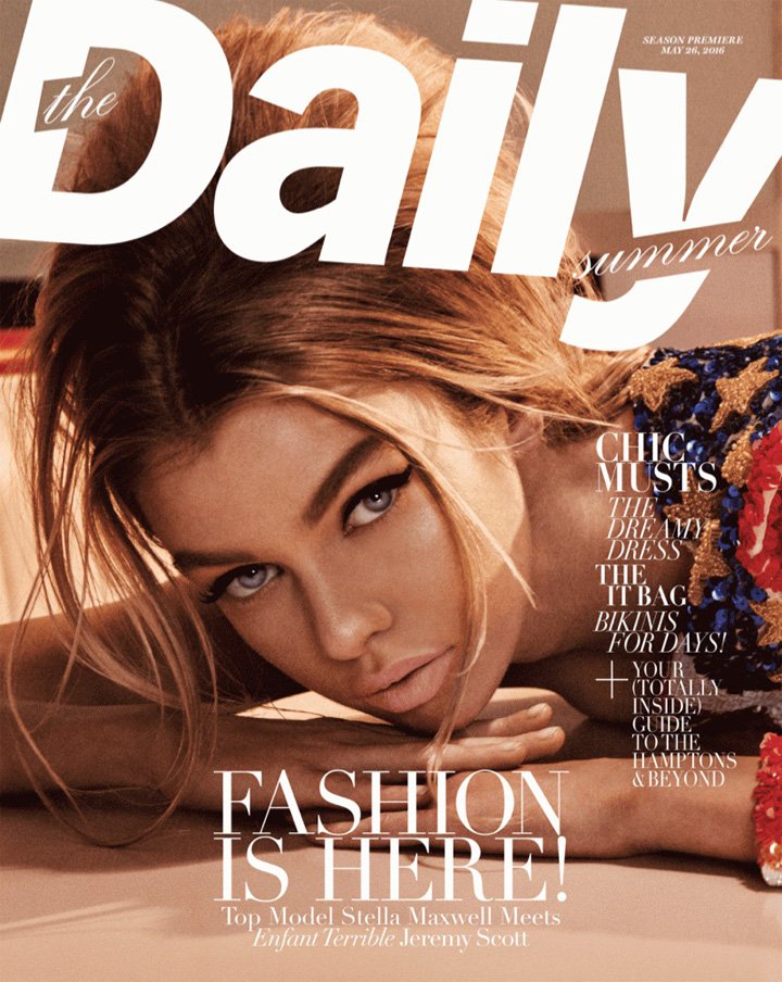 超模Stella Maxwell 演绎《The Daily Summer》时尚杂志摄影大片