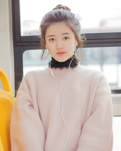 女生丸子头发型图片 尽显清新甜美范儿