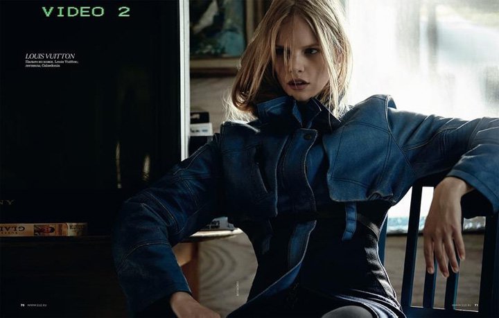 超模Marloes Horst 演绎《Elle》时尚杂志大片