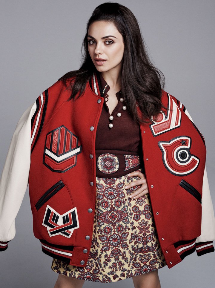 女星 Mila Kunis演绎《Glamour》时尚杂志大片