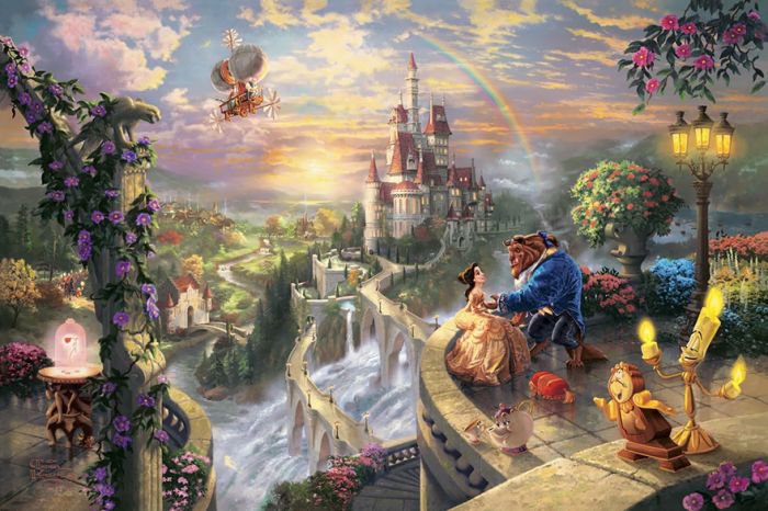汤马思·金凯德（Thomas Kinkade）梦幻迪士尼场景绘画欣赏