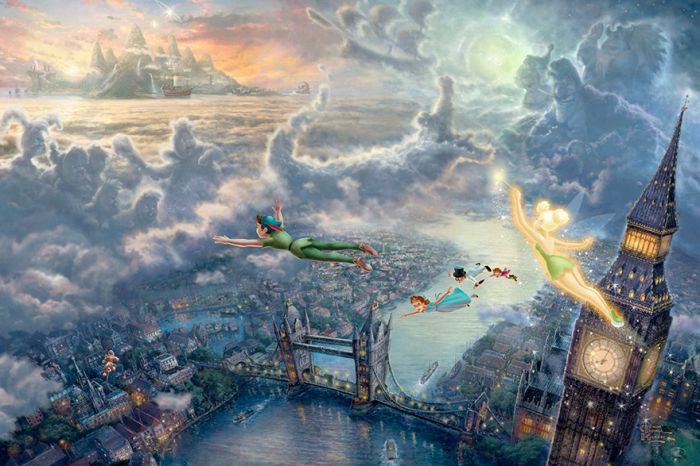 汤马思·金凯德（Thomas Kinkade）梦幻迪士尼场景绘画欣赏