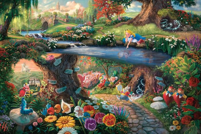 汤马思·金凯德（Thomas Kinkade）梦幻迪士尼场景绘画欣赏