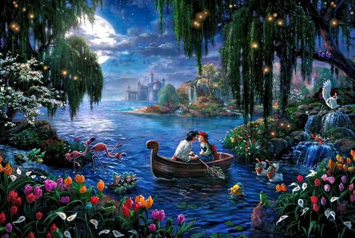 汤马思·金凯德（Thomas Kinkade）梦幻迪士尼场景绘画欣赏