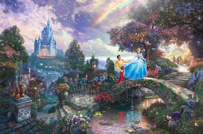 汤马思·金凯德（Thomas Kinkade）梦幻迪士尼场景绘画欣赏