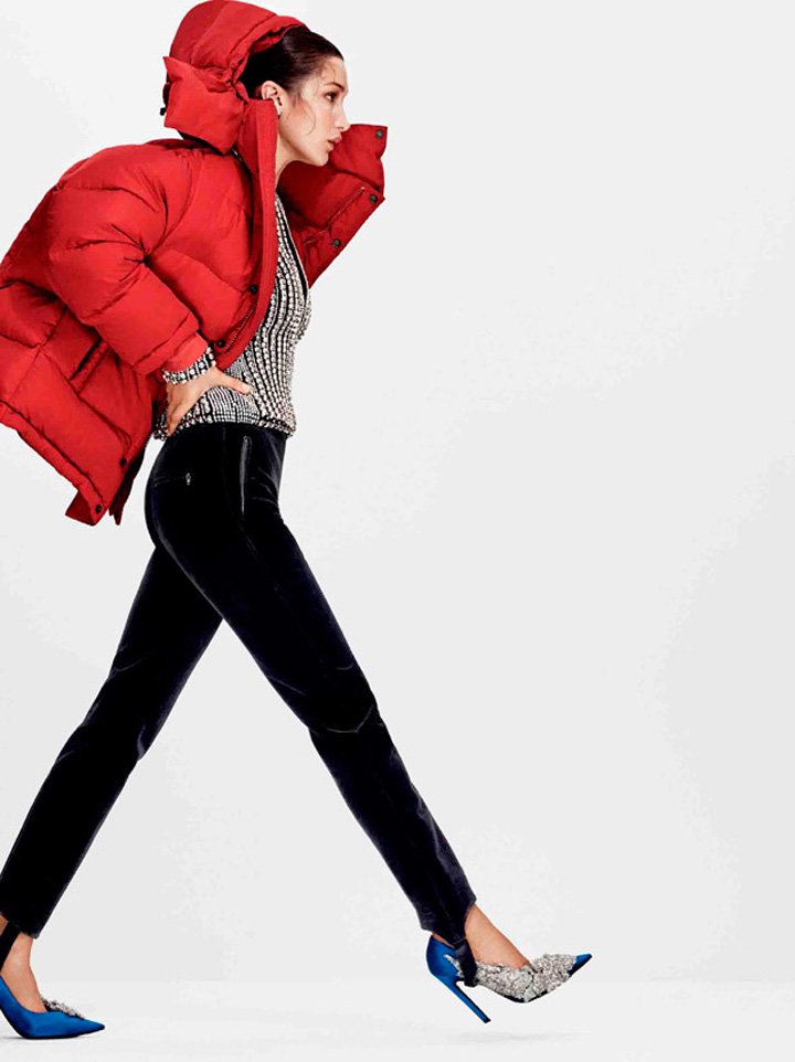 超模Bella Hadid 演绎《Glamour》时尚杂志大片