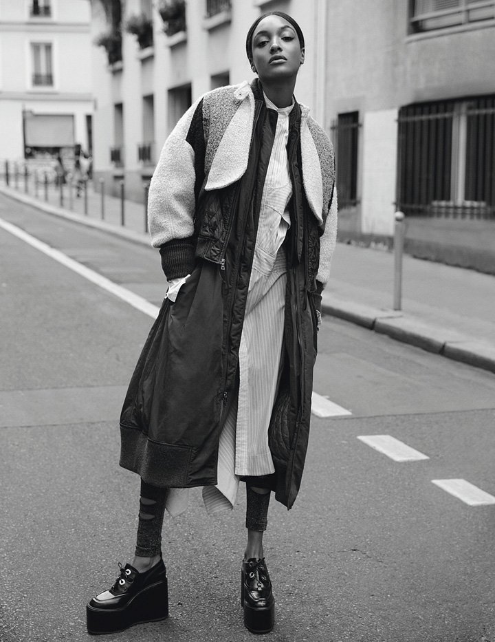 超模Jourdan Dunn 演绎《Madame Figaro》时尚杂志大片
