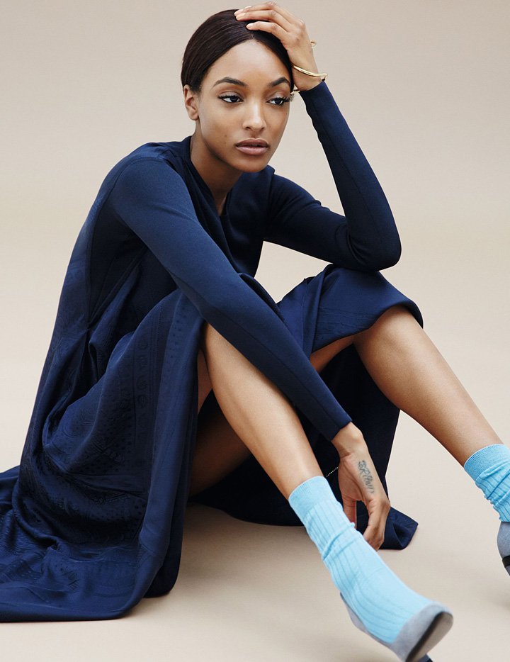 超模Jourdan Dunn 演绎《Madame Figaro》时尚杂志大片